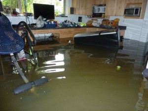 flooded gear room