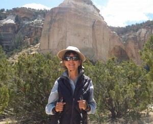 Gail at La Ventana Arch, El Malpais National Monument outside Grants, NM