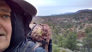 Porter entering the Gila wilderness