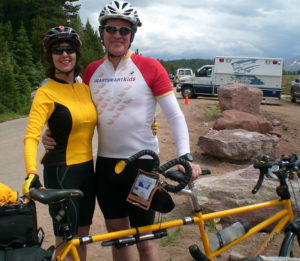 Gail Storey-tandem-bike with Porter